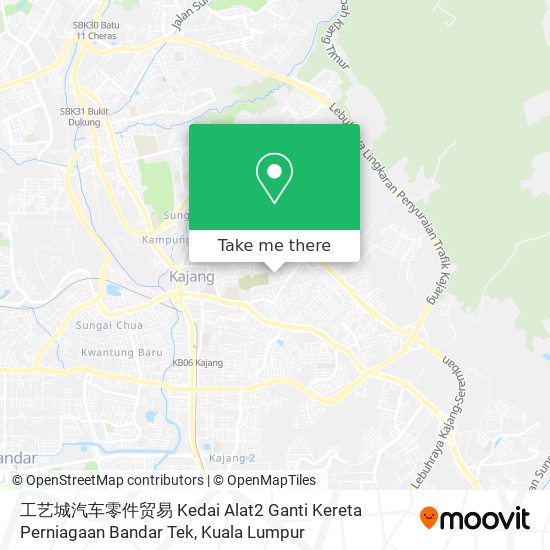 Peta 工艺城汽车零件贸易 Kedai Alat2 Ganti Kereta Perniagaan Bandar Tek