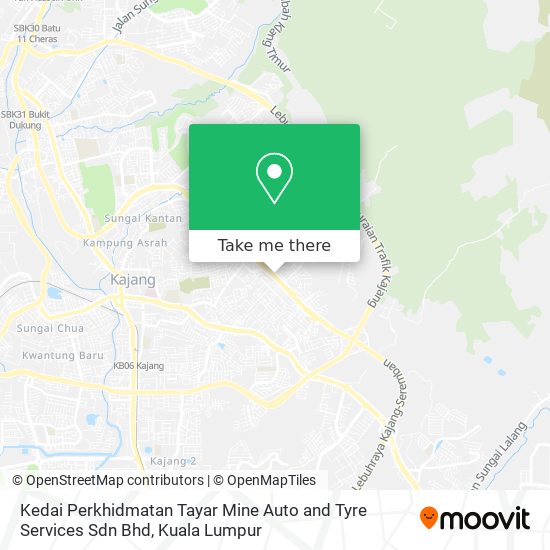 Peta Kedai Perkhidmatan Tayar Mine Auto and Tyre Services Sdn Bhd