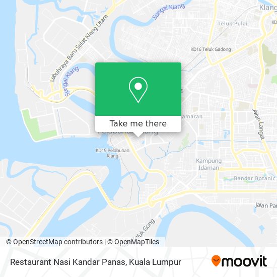 Peta Restaurant Nasi Kandar Panas