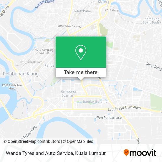 Wanda Tyres and Auto Service map