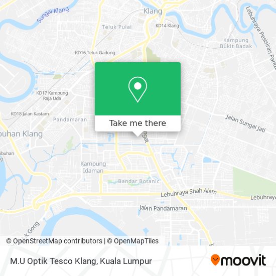 Peta M.U Optik Tesco Klang