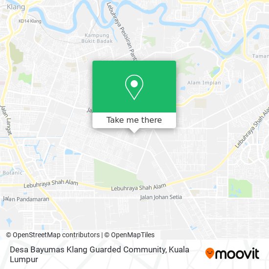 Peta Desa Bayumas Klang Guarded Community