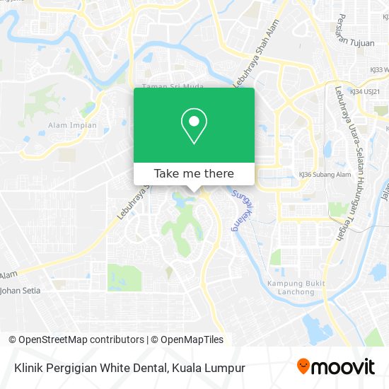 Peta Klinik Pergigian White Dental