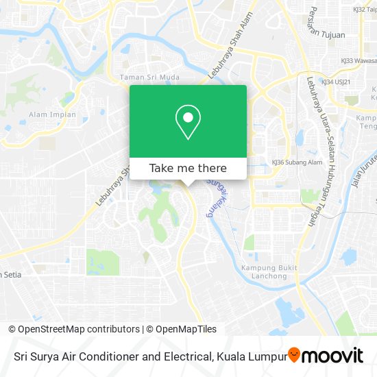 Sri Surya Air Conditioner and Electrical map