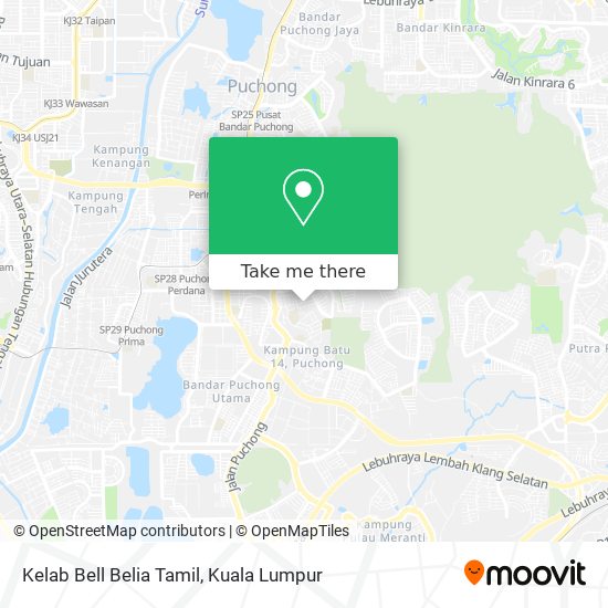 Kelab Bell Belia Tamil map
