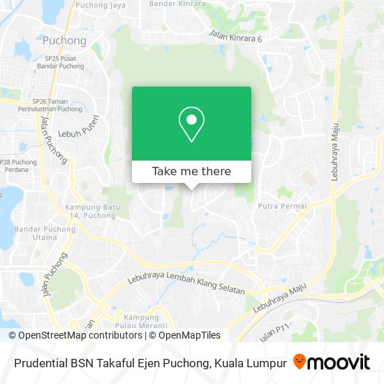 Prudential BSN Takaful Ejen Puchong map