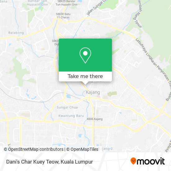 Dani's Char Kuey Teow map