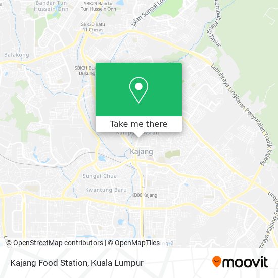 Kajang Food Station map