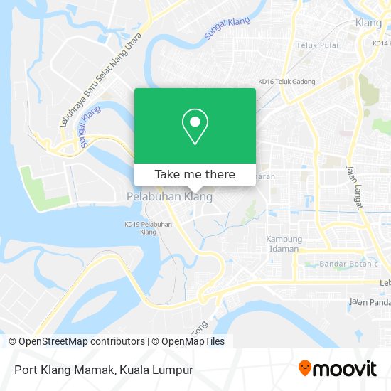 Port Klang Mamak map