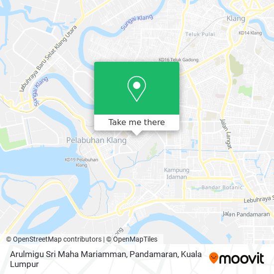 Arulmigu Sri Maha Mariamman, Pandamaran map