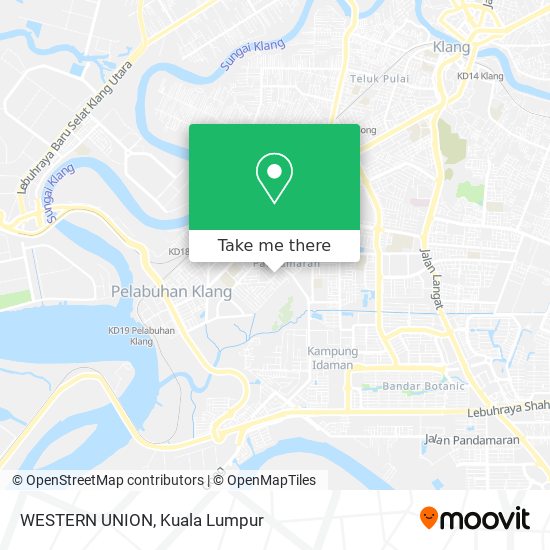 WESTERN UNION map