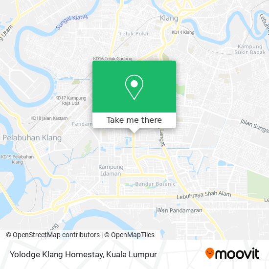 Peta Yolodge Klang Homestay