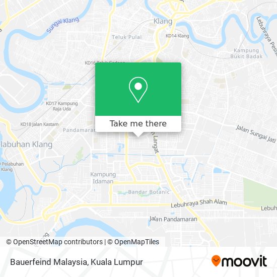 Peta Bauerfeind Malaysia
