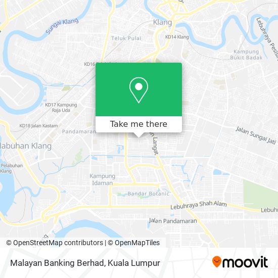 Peta Malayan Banking Berhad