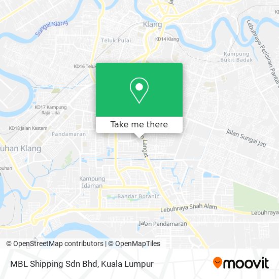 Peta MBL Shipping Sdn Bhd