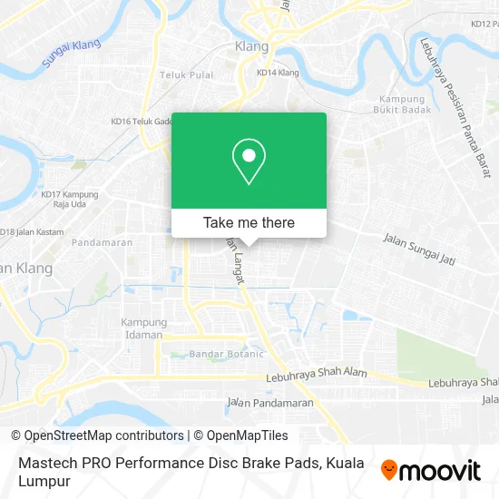Mastech PRO Performance Disc Brake Pads map