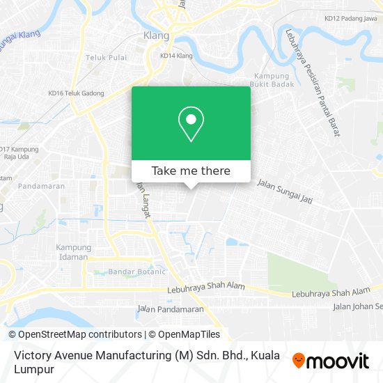 Peta Victory Avenue Manufacturing (M) Sdn. Bhd.