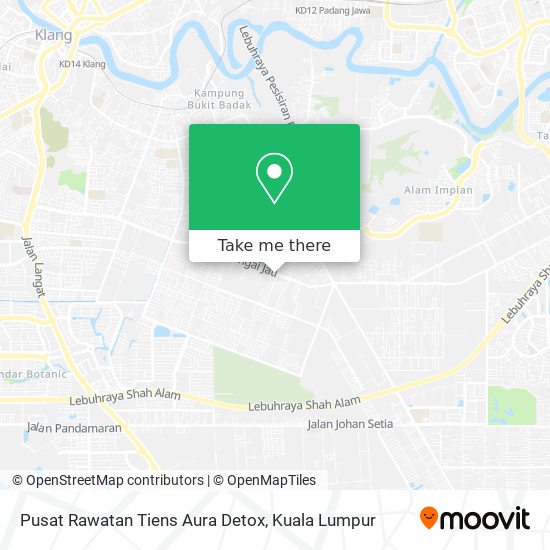 Pusat Rawatan Tiens Aura Detox map