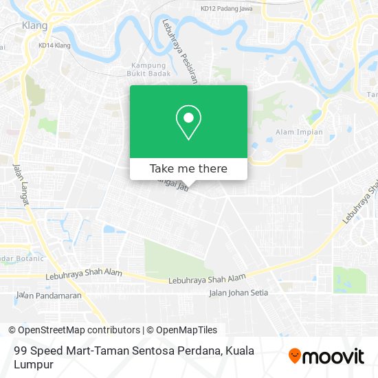 Peta 99 Speed Mart-Taman Sentosa Perdana