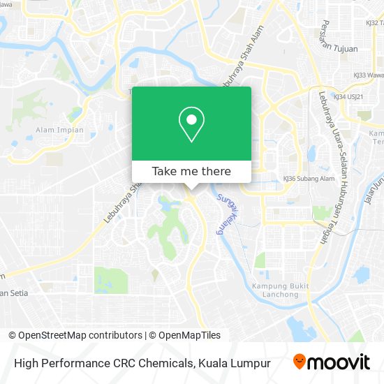 High Performance CRC Chemicals map