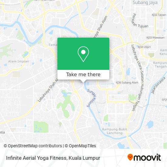Infinite Aerial Yoga Fitness map