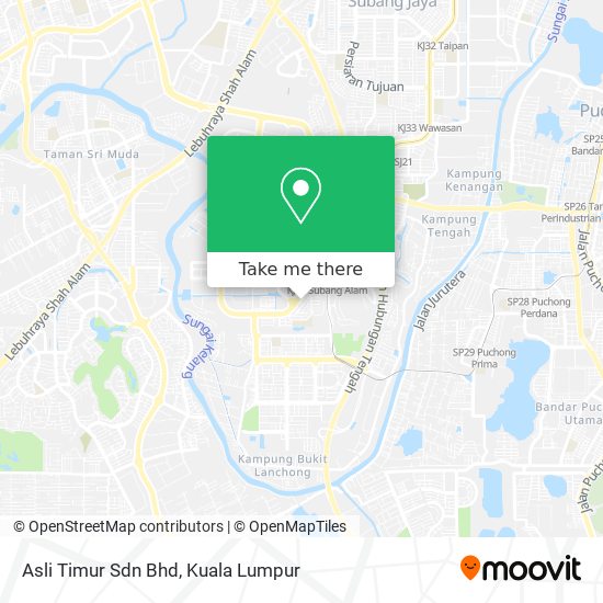 Asli Timur Sdn Bhd map