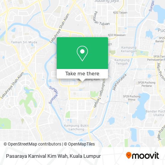 Pasaraya Karnival Kim Wah map