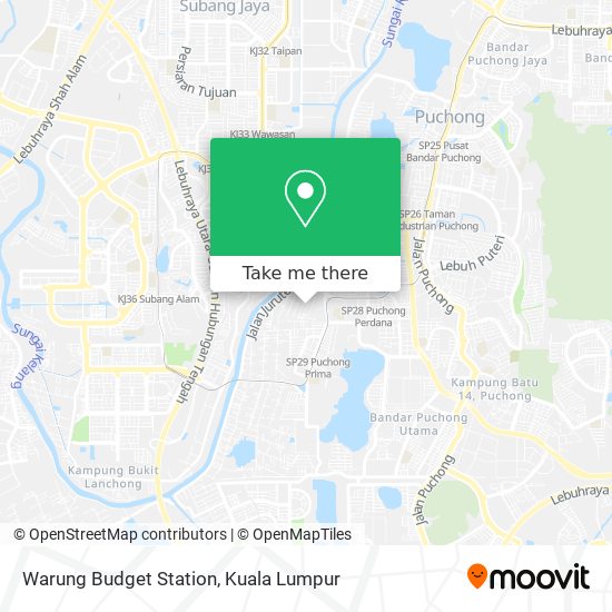 Warung Budget Station map