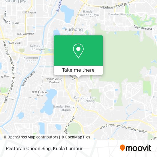 Restoran Choon Sing map