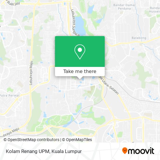 Kolam Renang UPM map