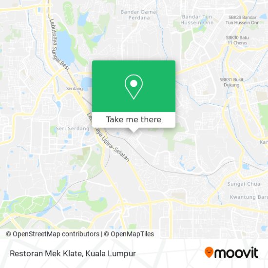 Restoran Mek Klate map