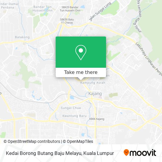 Kedai Borong Butang Baju Melayu map