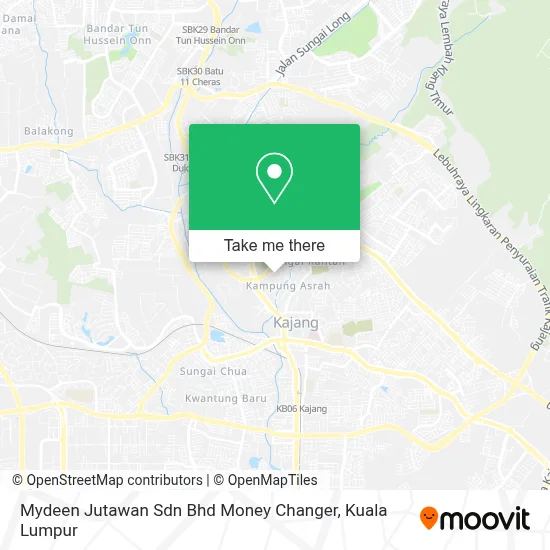 Mydeen Jutawan Sdn Bhd Money Changer map