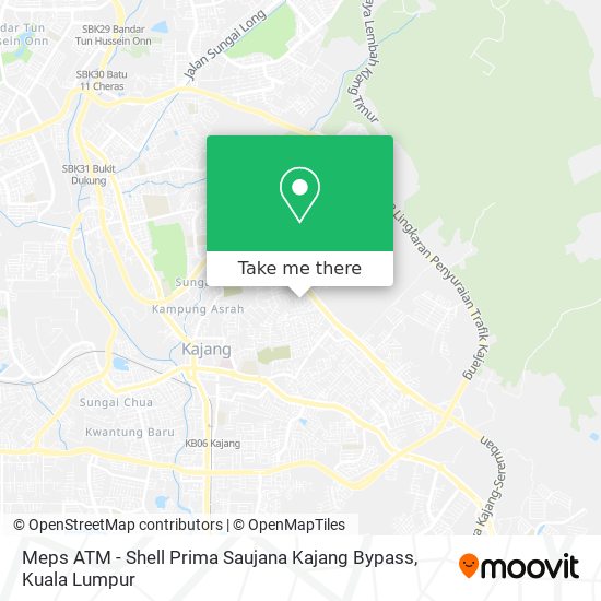 Peta Meps ATM - Shell Prima Saujana Kajang Bypass