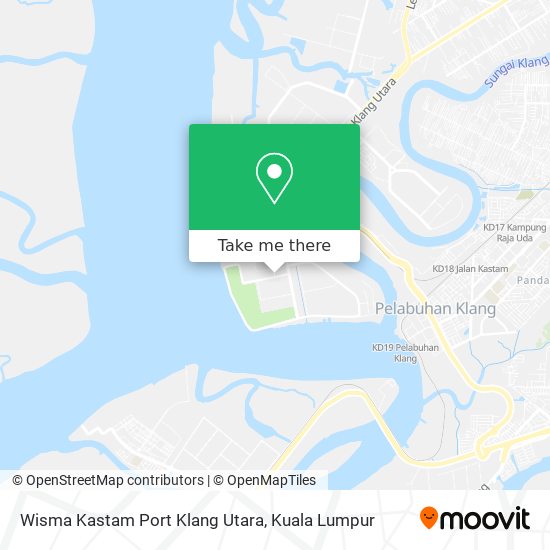 Peta Wisma Kastam Port Klang Utara