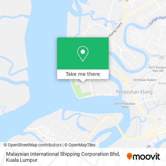 Peta Malaysian International Shipping Corporation Bhd