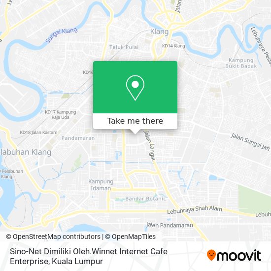 Sino-Net Dimiliki Oleh.Winnet Internet Cafe Enterprise map