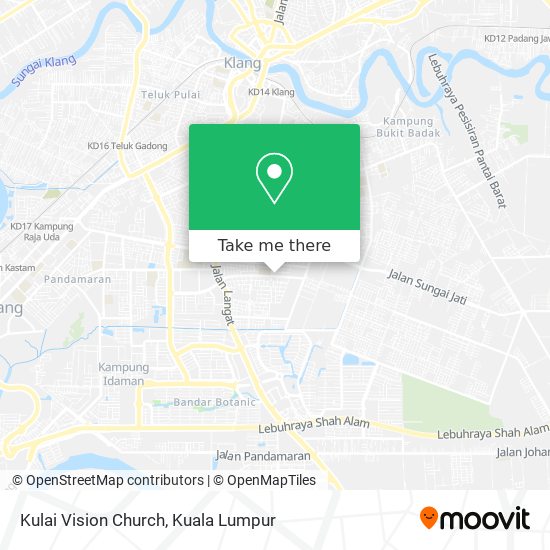 Kulai Vision Church map