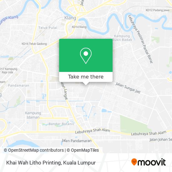 Khai Wah Litho Printing map