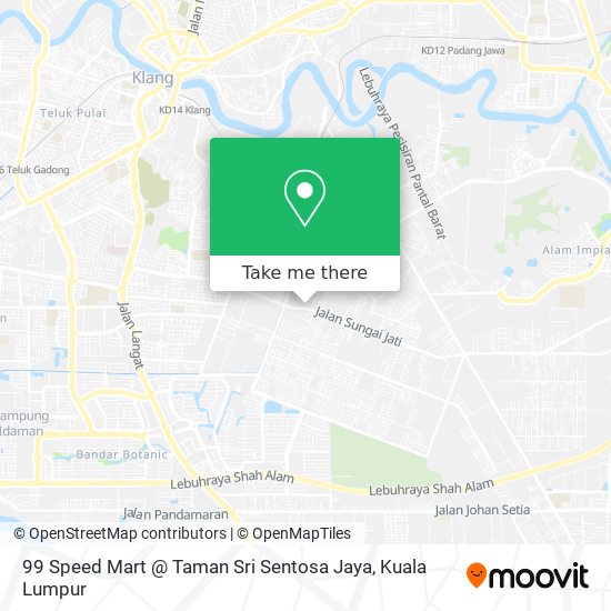 Peta 99 Speed Mart @ Taman Sri Sentosa Jaya