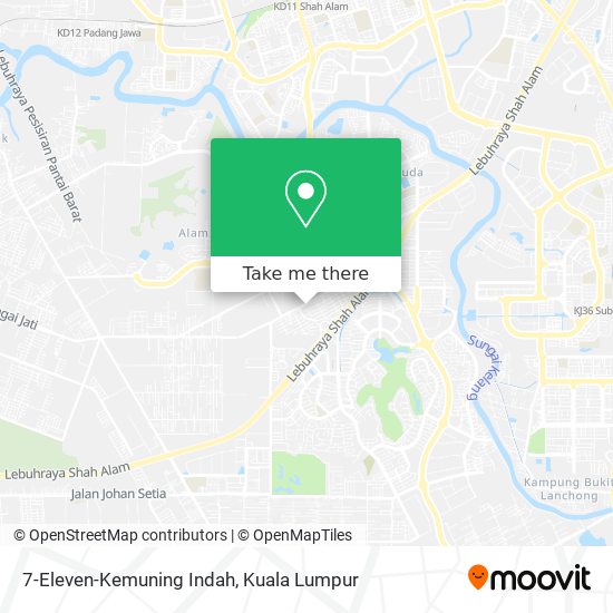 7-Eleven-Kemuning Indah map