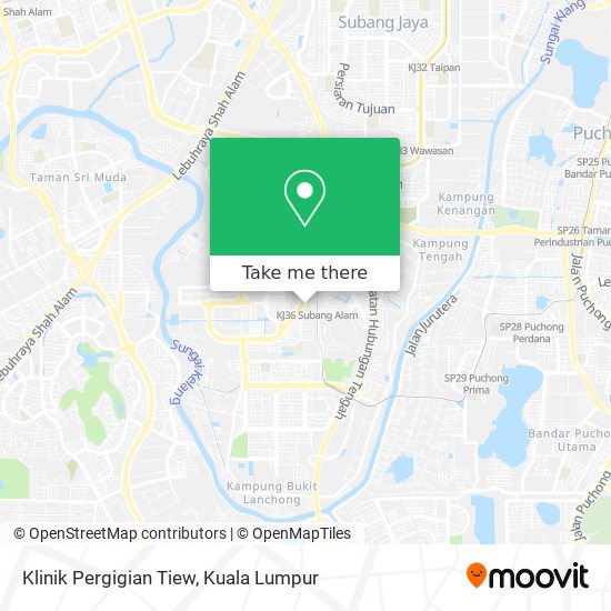 Klinik Pergigian Tiew map