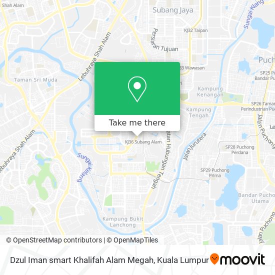 Peta Dzul Iman smart Khalifah Alam Megah