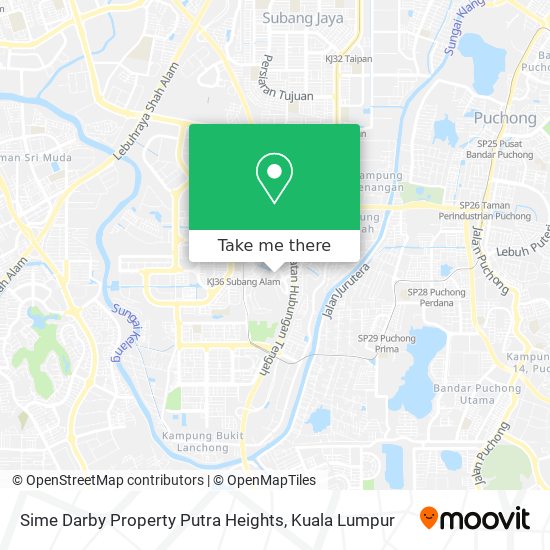 Peta Sime Darby Property Putra Heights