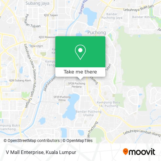 V Mall Enterprise map