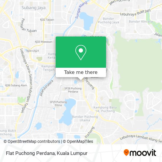 Flat Puchong Perdana map