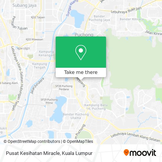 Pusat Kesihatan Miracle map