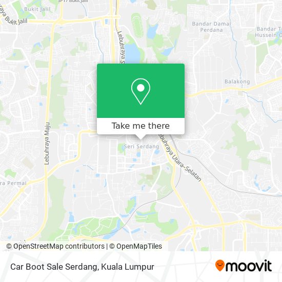 Peta Car Boot Sale Serdang