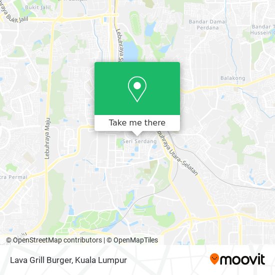 Lava Grill Burger map