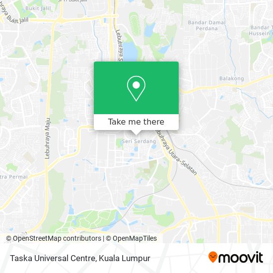 Taska Universal Centre map